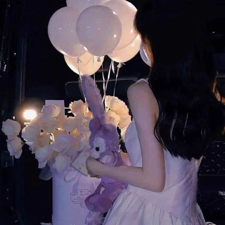气球与花束 · 配套头像 · 左图