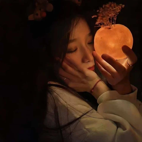 抱着月亮灯 · 配套头像 · 左图