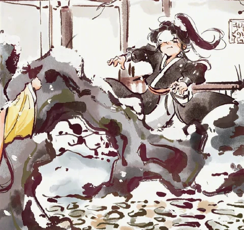水墨雪趣 · 配套头像 · 左图