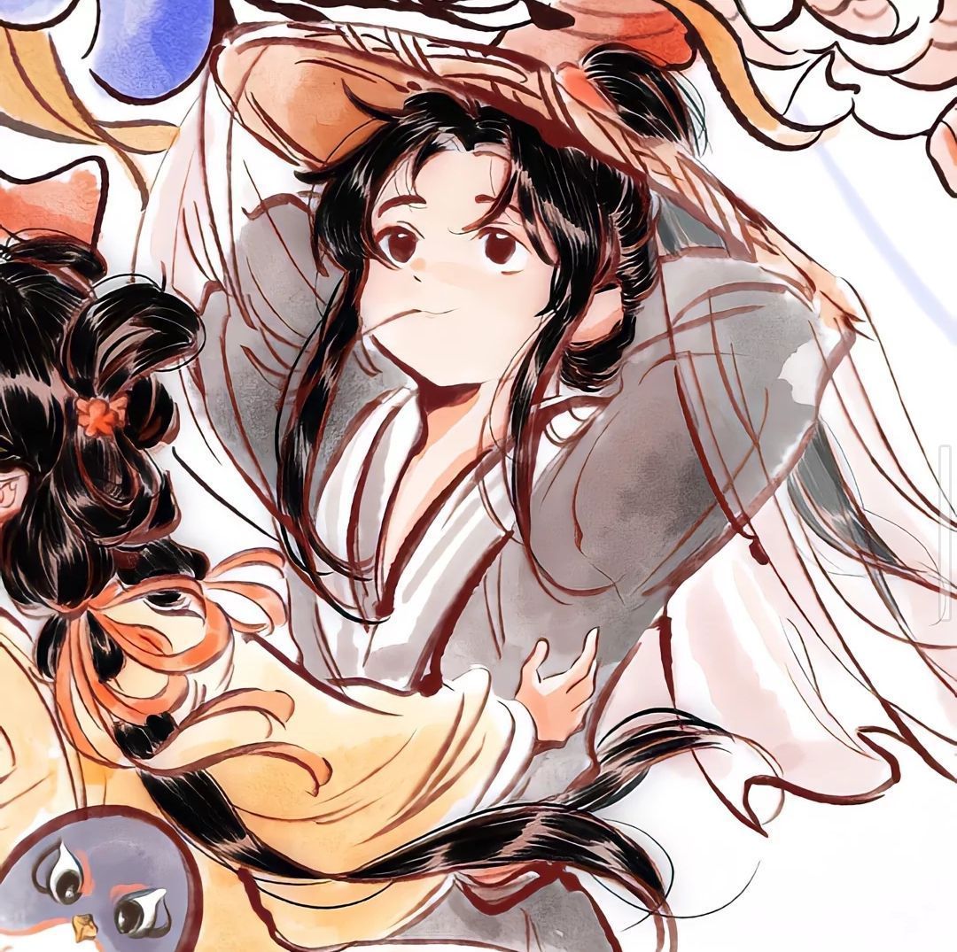 An Orange Parasol on a Sunny Day — Matching Avatars · Izquierda
