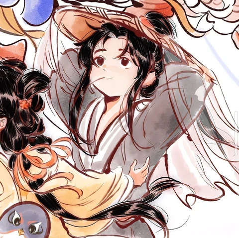 An Orange Parasol on a Sunny Day — Matching Avatars · Left