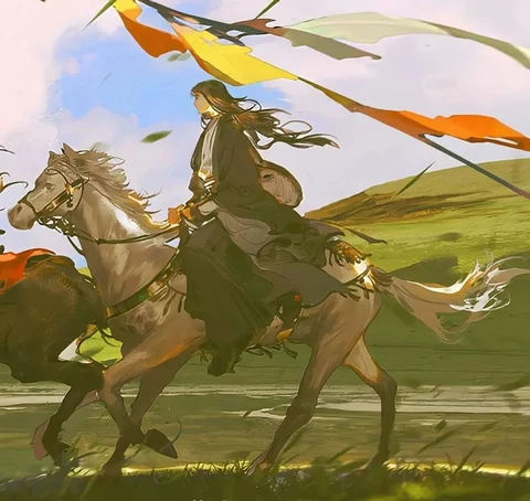 策马迎风 · 配套头像 · 左图