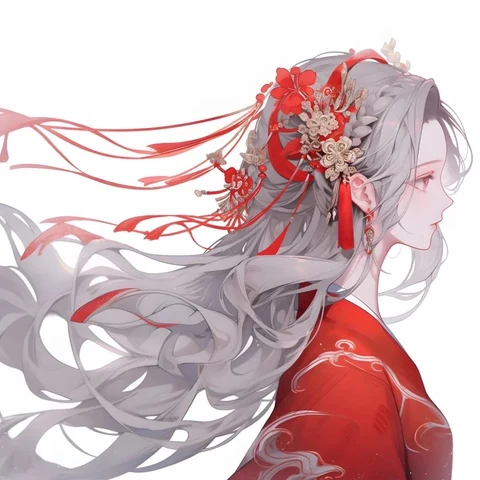 红绸相映 · 配套头像 · 右图