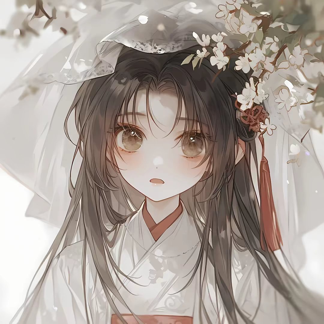 素白花冠 · 配套头像 · 左图