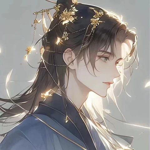 Golden Hair Ornaments and Soft Glances — Matching Avatars · Izquierda