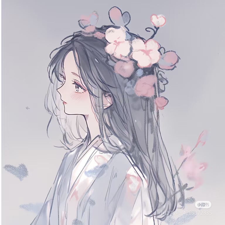 Pale Purple Plum Blossoms — Matching Avatars · Right