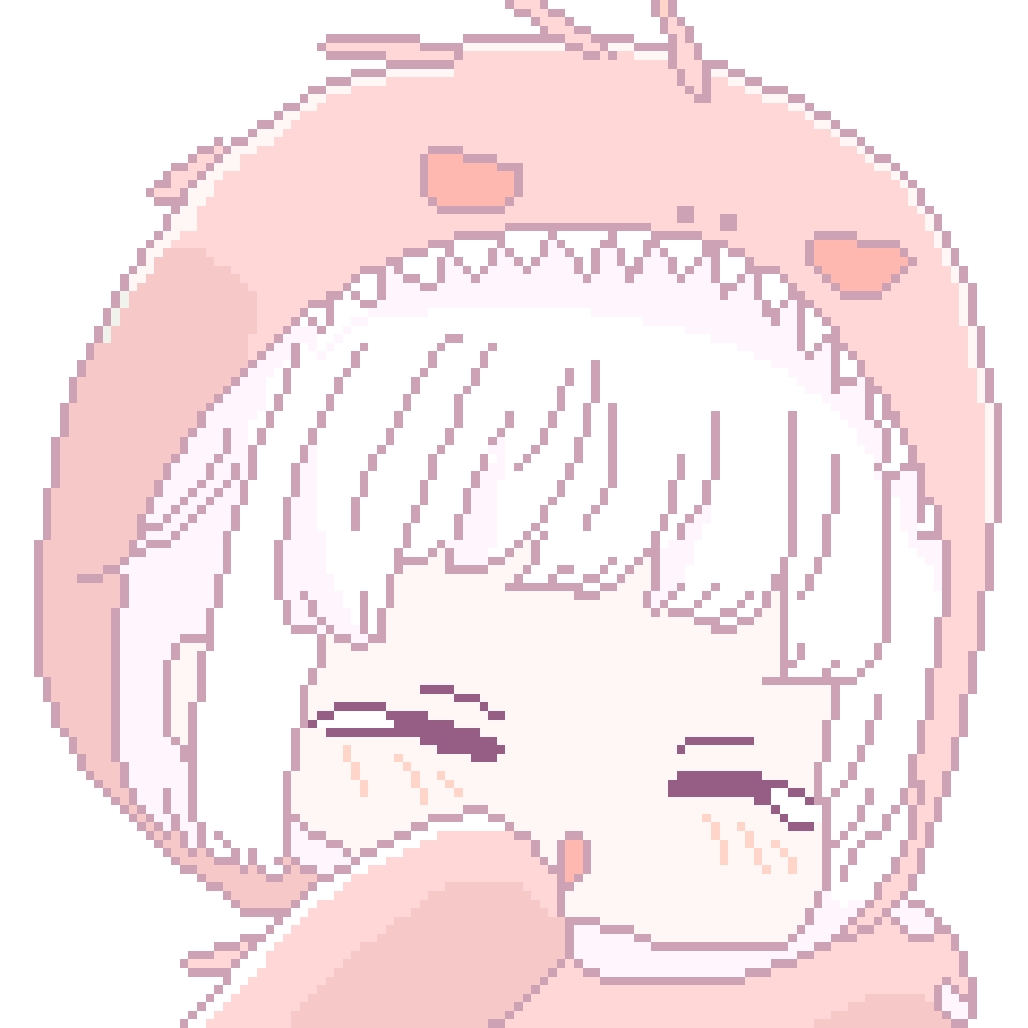 Pixel Couple in Pastel Shark Hats — Matching Avatars · Right