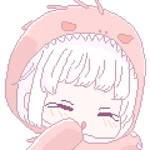 Pixel Couple in Pastel Shark Hats — Matching Avatars · Right