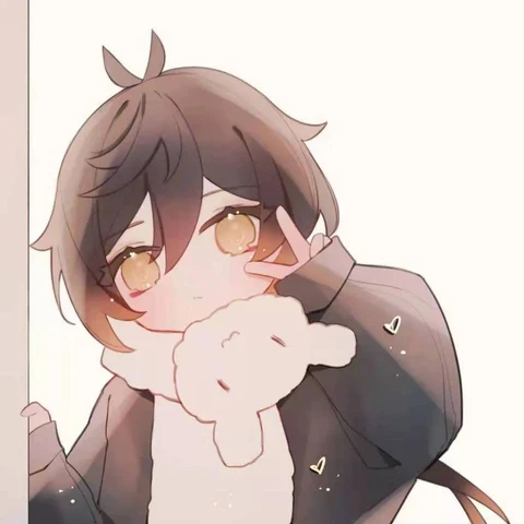 Genshin Impact — Zhongli & Tartaglia with Bunny Plushies · Left