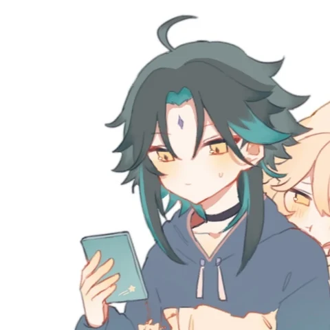 Genshin Impact — Xiao & Lumine's Hoodie Chat · Izquierda
