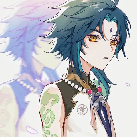Genshin Impact — Xiao & Lumine in a Flowery Breeze · Derecha