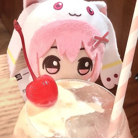 魔法少女小圆 · 小圆与小焰玩偶的甜品时光 · 配套头像 · 左图