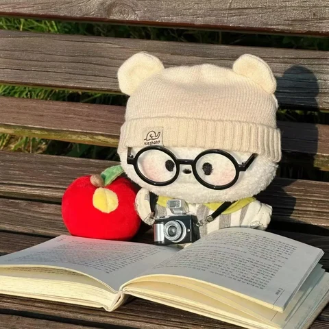 Bunny and Bear Reading on a Park Bench — Matching Avatars · Right