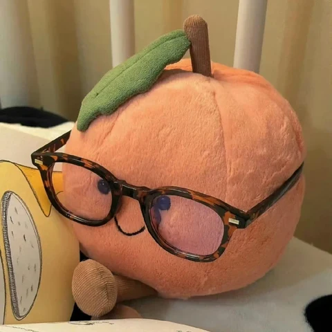 Pumpkin and Strawberry Plushies in Glasses — Matching Avatars · Izquierda