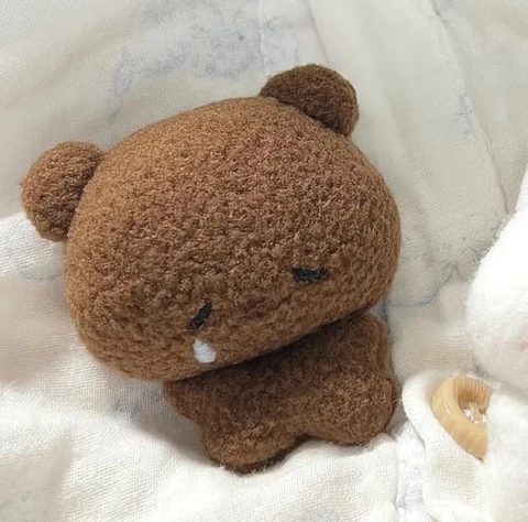 White and Brown Bear Plushies Under the Covers — Matching Avatars · Izquierda