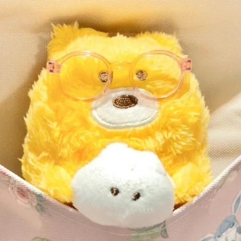 Glasses-Wearing Plush Friends' Reading Club — Matching Avatars · Left