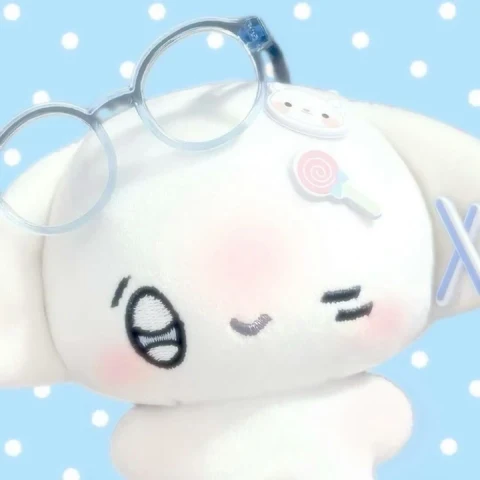 Cinnamoroll — Pink and Blue Glasses · Izquierda