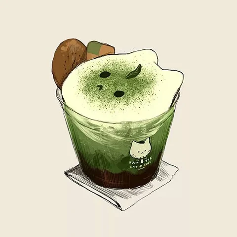 可可猫与抹茶猫 · 配套头像 · 右图