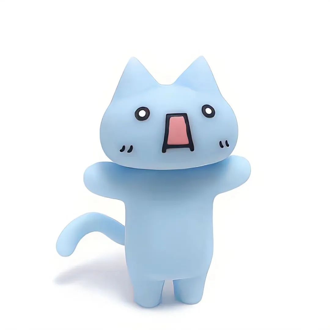 小袋子与惊讶蓝猫 · 配套头像 · 左图