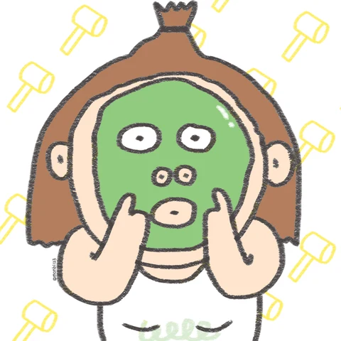 一起敷绿泥面膜 · 配套头像 · 左图