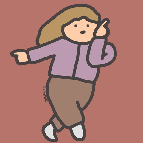 Doodle Couple's Matching Wiggle Dance — Matching Avatars · Left