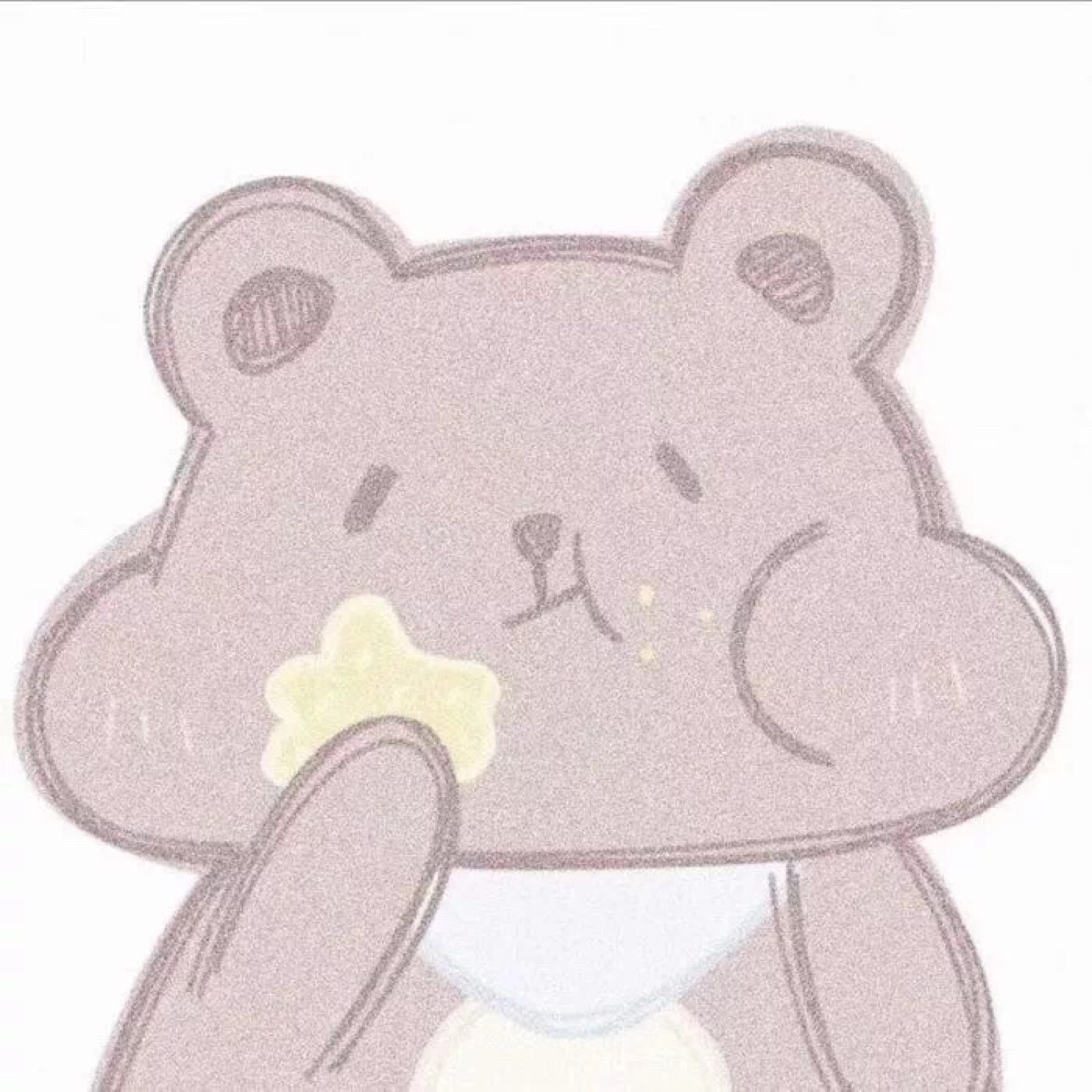 Bear and Bunny Holding Little Stars — Matching Avatars · Izquierda
