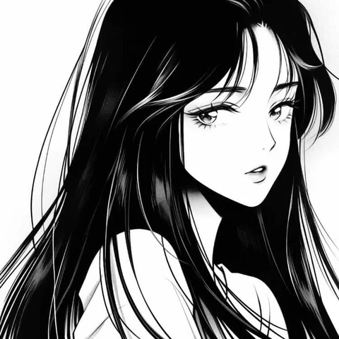 Long-Haired Manga Girl · S057