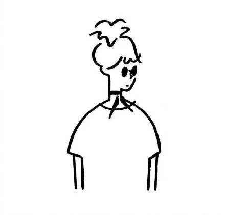 Minimal Girl Line Drawing · S092