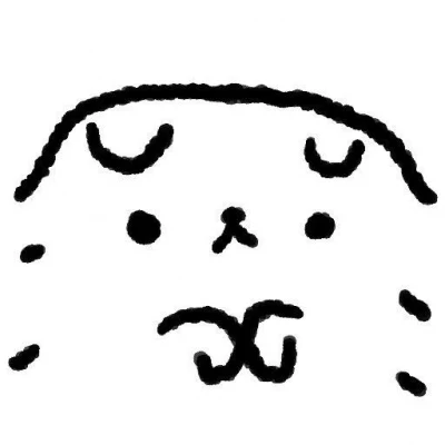 Monochrome Doodle Character · S094