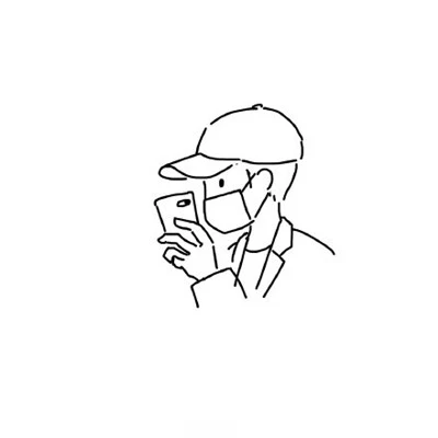 Everyday Boy Line Drawing · S095