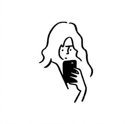 Minimal Girl Line Drawing · S097