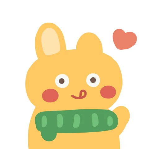 Yellow Bunny with a Heart · S134