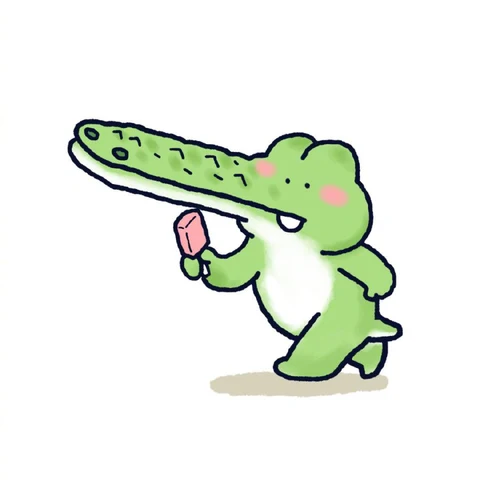 Crocodile with an Ice Pop · S139