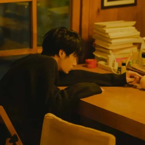 At a Desk at Night · S266