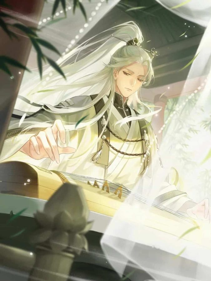 Silver Hair and Green Robes · S311