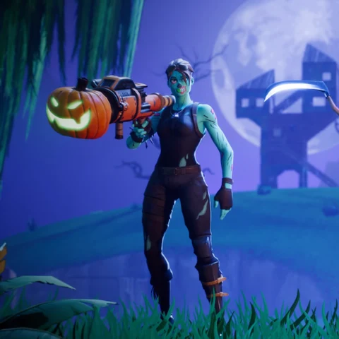 Fortnite · Character with a Pumpkin Launcher · S374