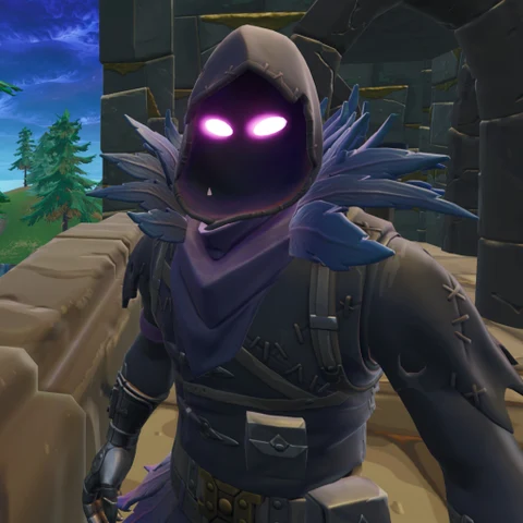 Fortnite · Purple-Eyed Hooded Character · S375