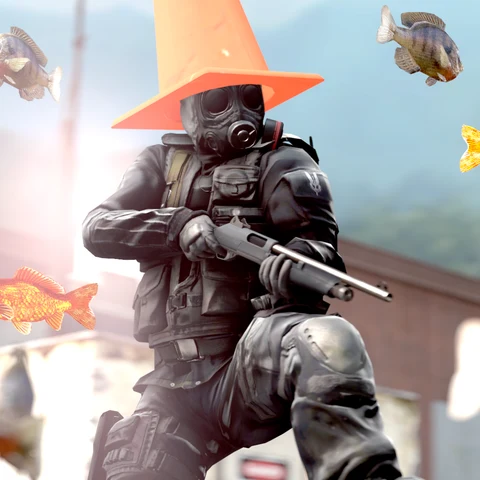 Counter-Strike · Soldier in an Orange Cone Hat · S386