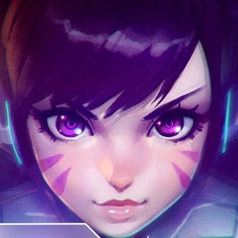 Overwatch · D.Va in Purple Light · S389