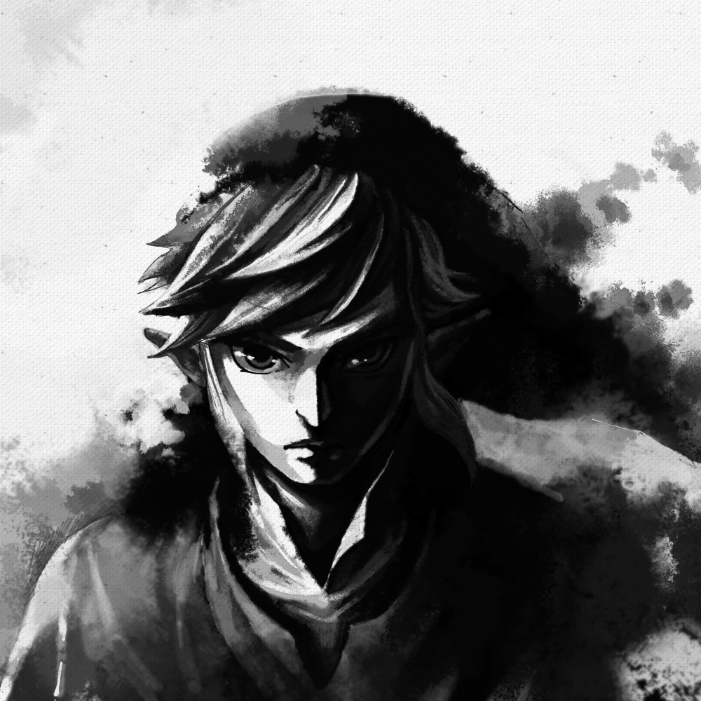 The Legend of Zelda · Link Ink Wash Portrait · S392