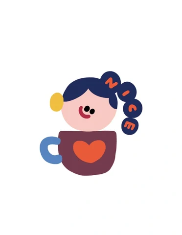 Character in a Heart Mug · S461