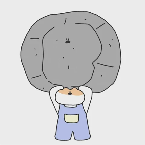 Little Character Lifting a Rock · S467