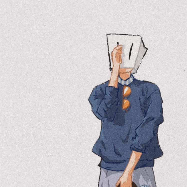 蓝西装纸袋人 · S469