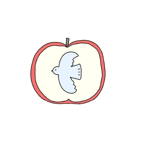 Apple Slice Drawing · S473