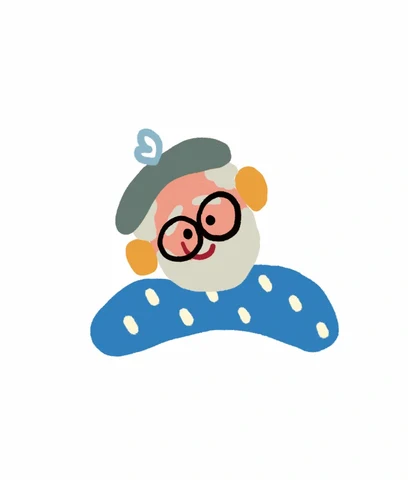 Character with Blue Scarf and Glasses · S482